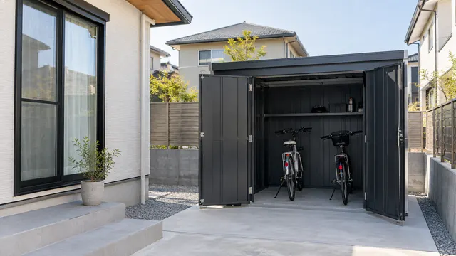 自転車をしまえる屋外収納