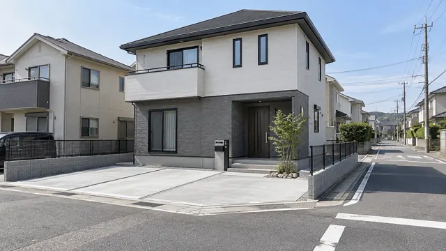 角地を活かしたオープン外構