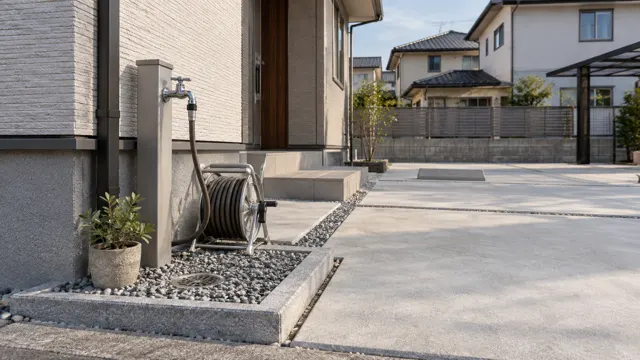 洗車に便利な立水栓まわり